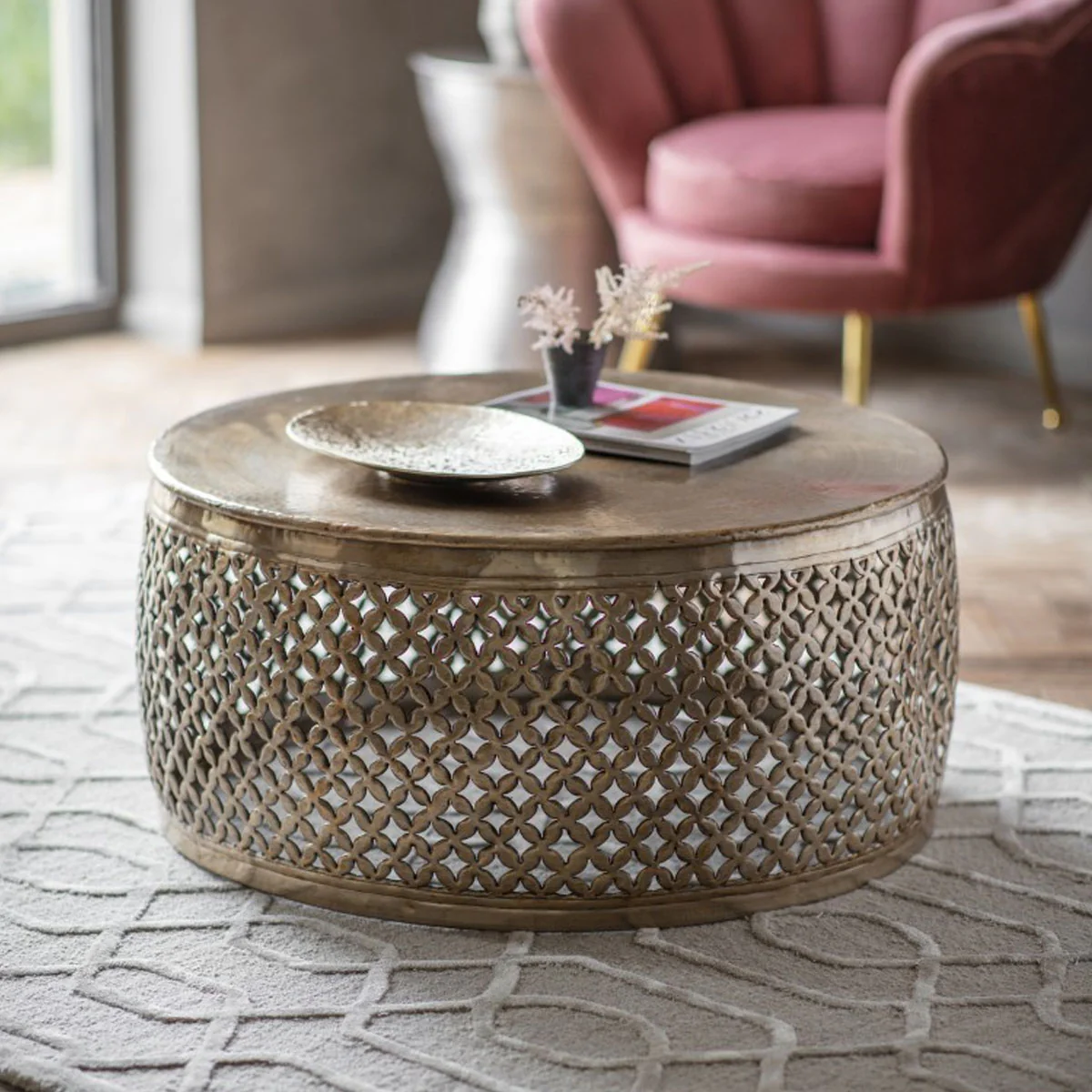 Gallery Direct Khalasar Coffee Table 820x820x380mm - Image 2