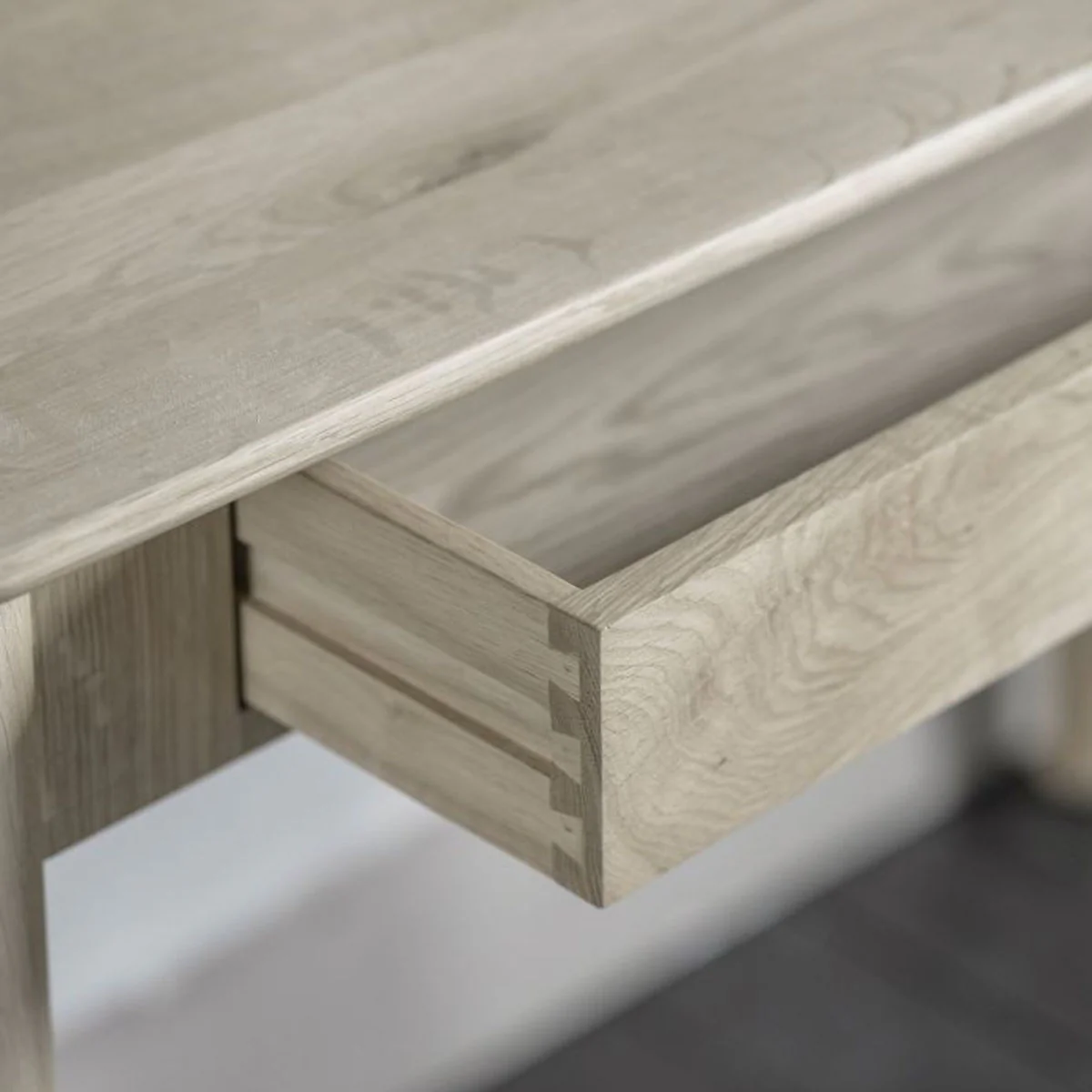 Gallery Direct Kingham 1 Drawer Desk Grey 1100x500x800mm - Image 2