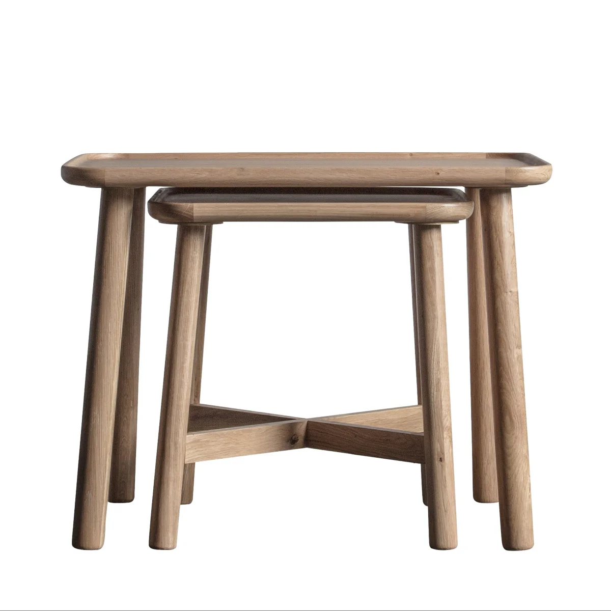 Gallery Direct Kingham Nest Of 2 Tables 600x450x460mm