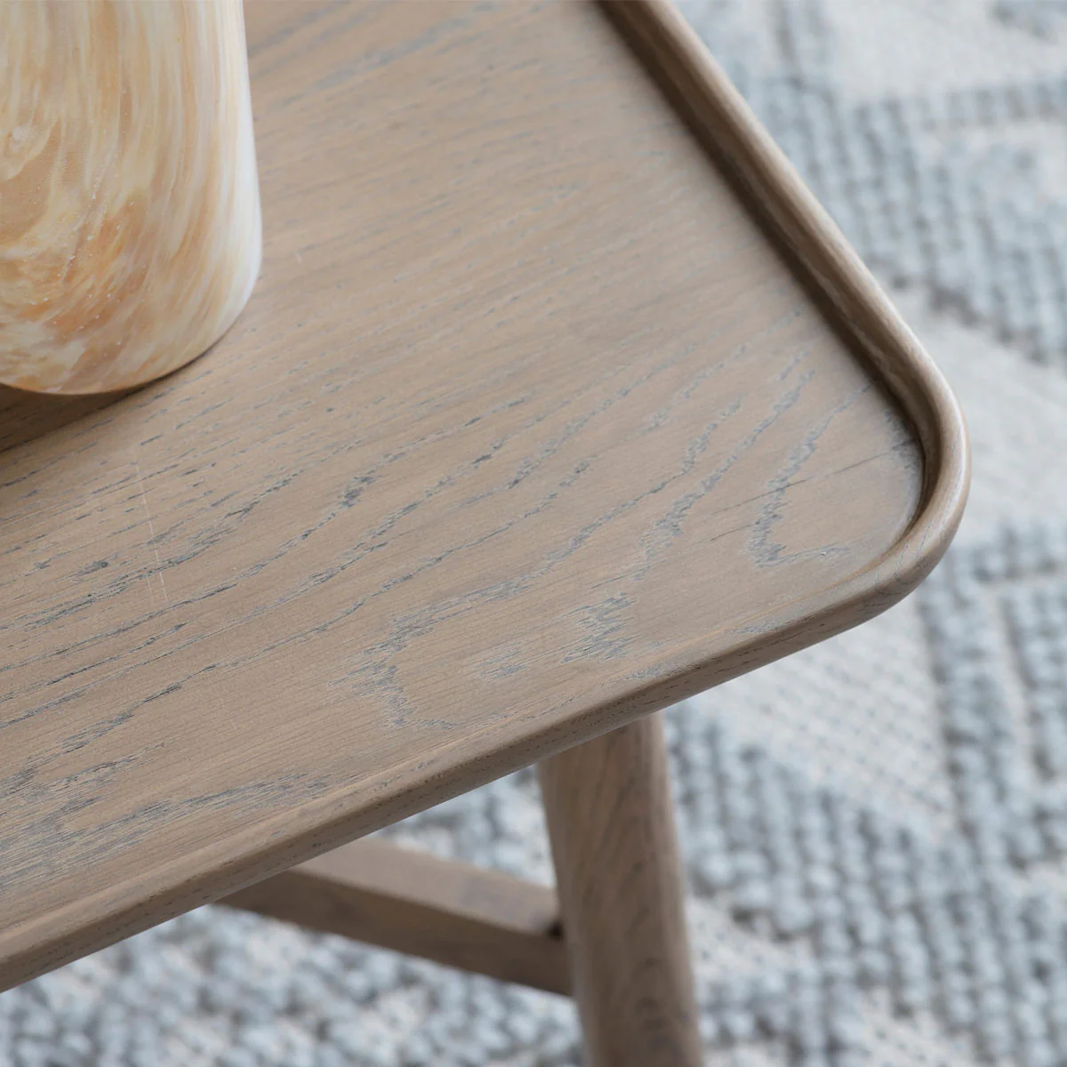 Gallery Direct Kingham Square Coffee Table Grey 800x800x400mm - Image 3