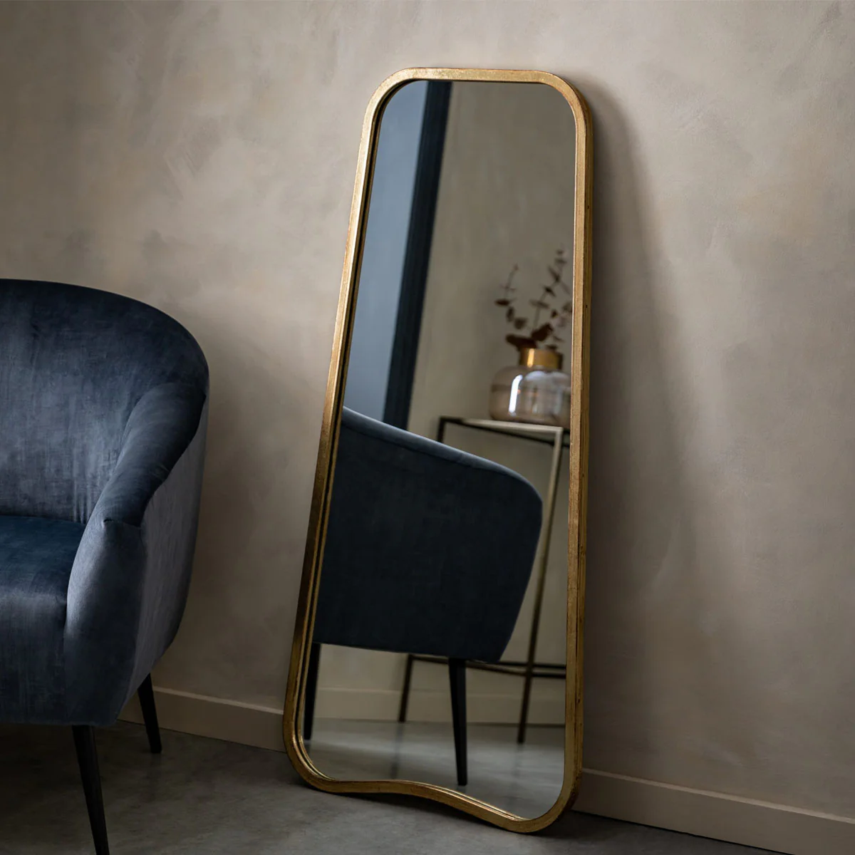 Gallery Direct Kurva Leaner Gold 565x1230mm - Image 3