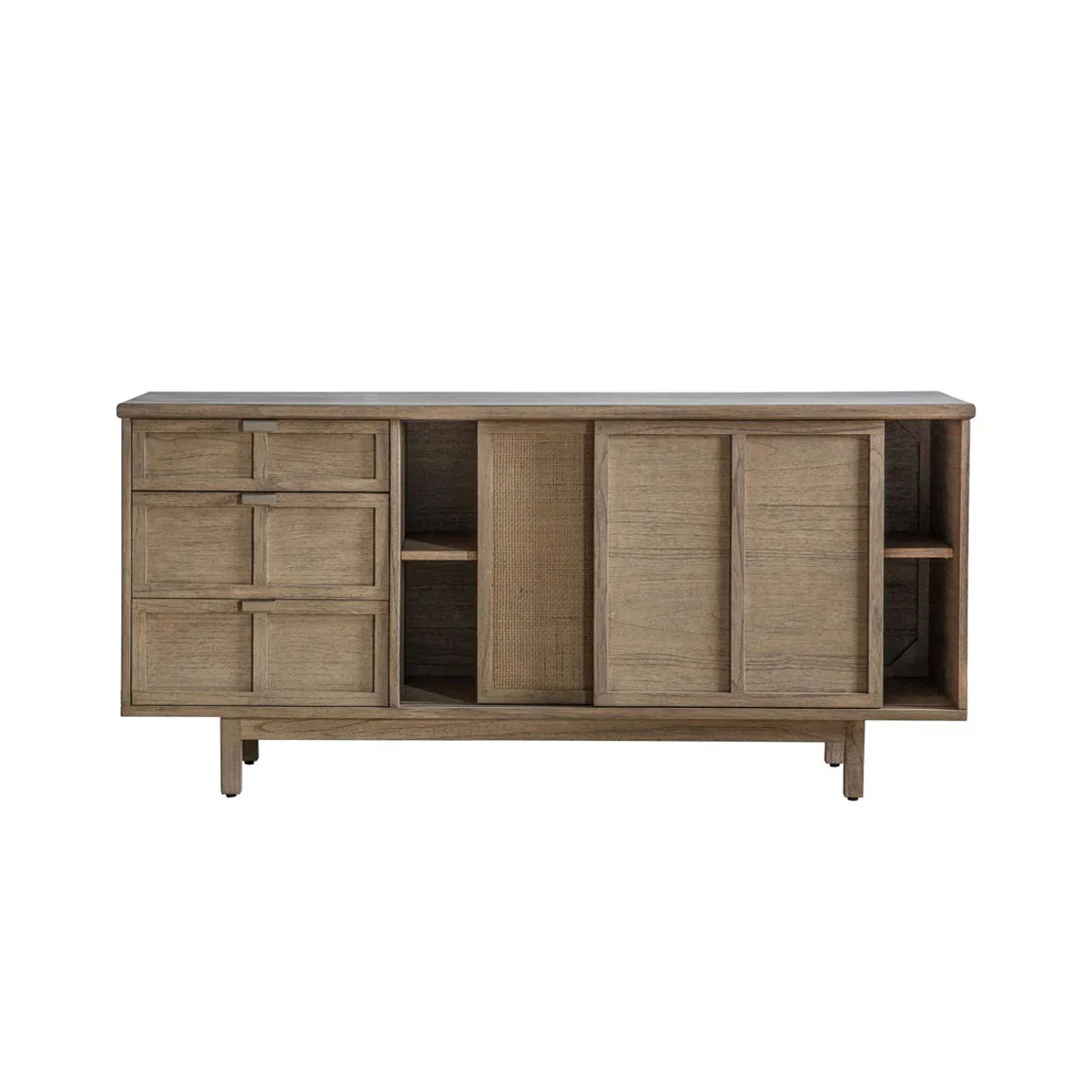 Gallery Direct Kyoto 3 Drawer 2 Door Sideboard 1500x450x700mm - Image 2
