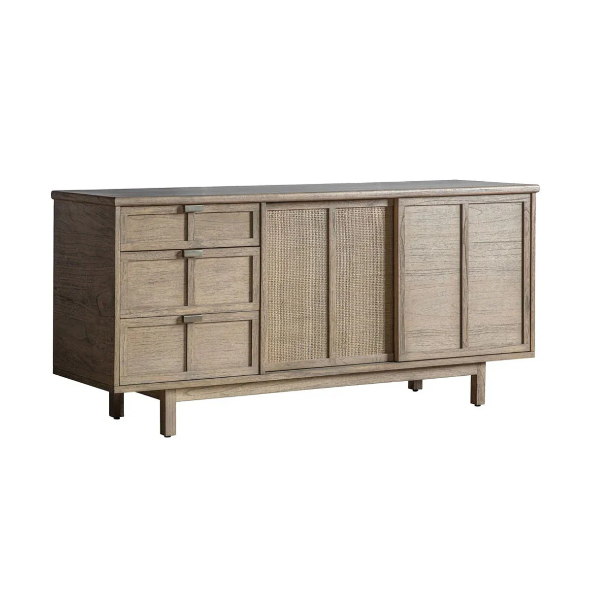 Gallery Direct Kyoto 3 Drawer 2 Door Sideboard 1500x450x700mm - Image 3