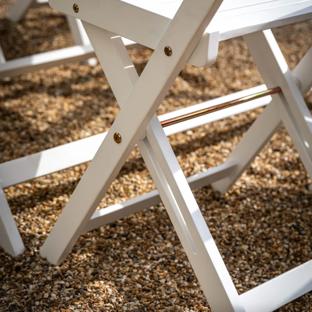 Gallery Direct Lindos White Folding Dining Set - Image 8
