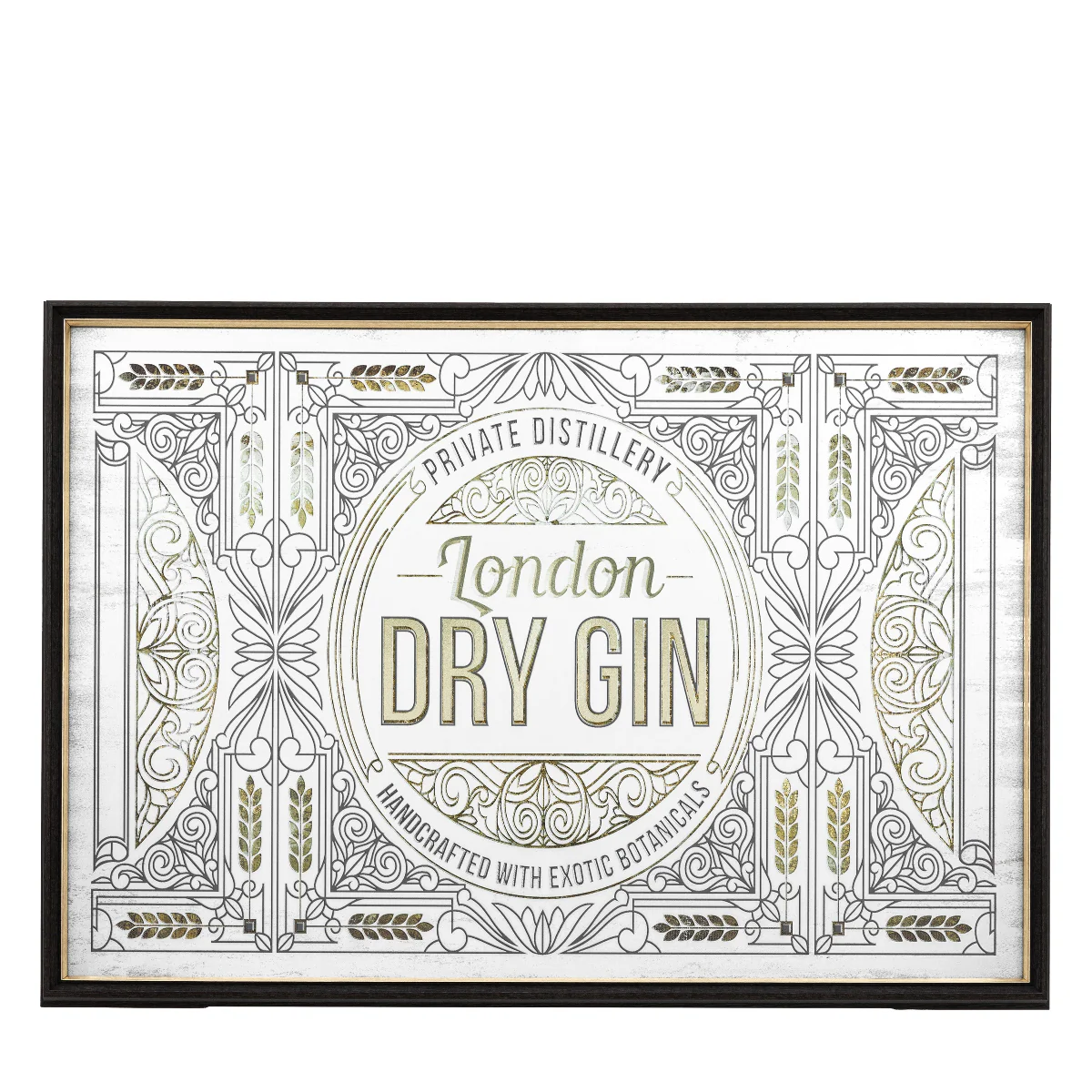 Gallery Direct London Dry Gin Mirror 1000x700mm