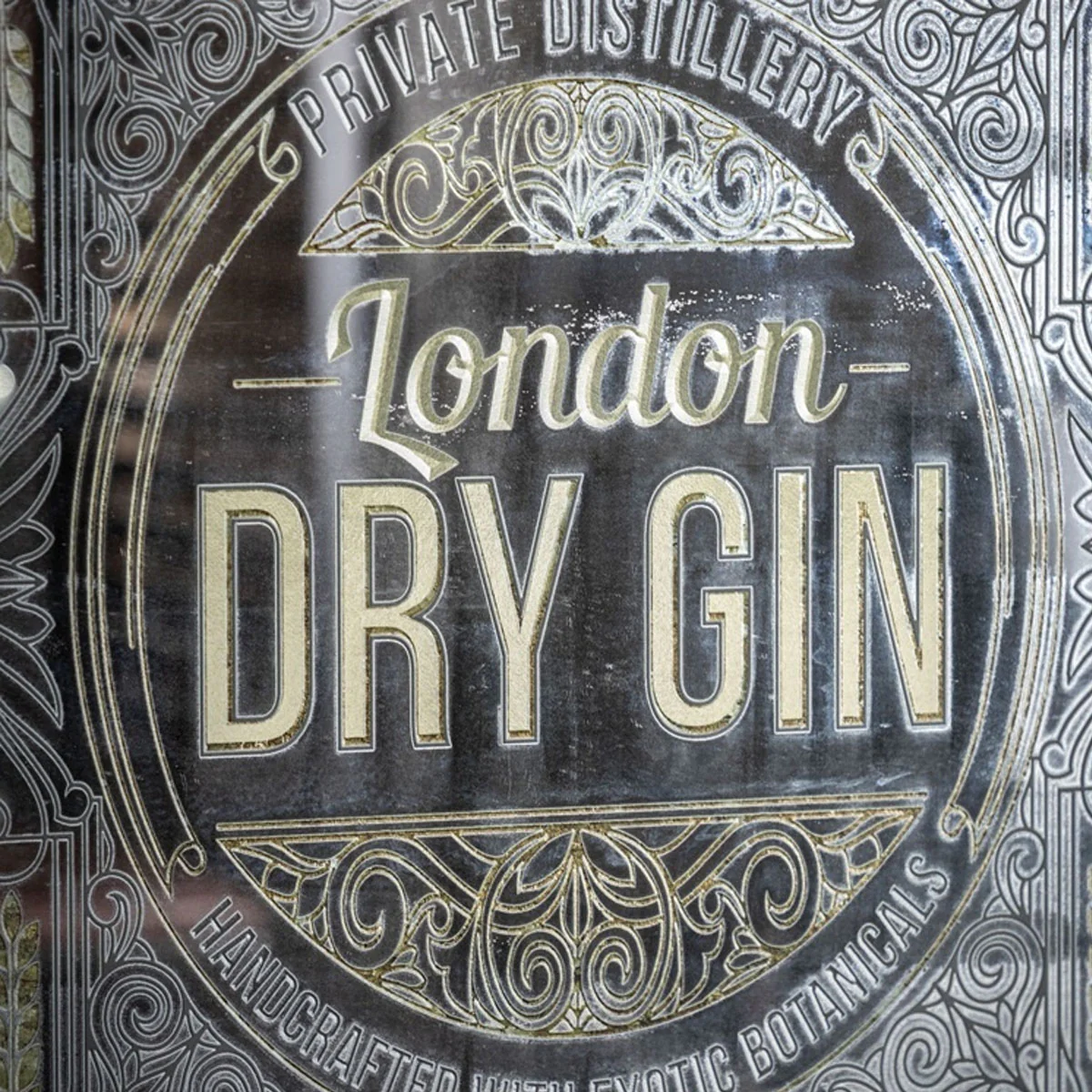 Gallery Direct London Dry Gin Mirror 1000x700mm - Image 2