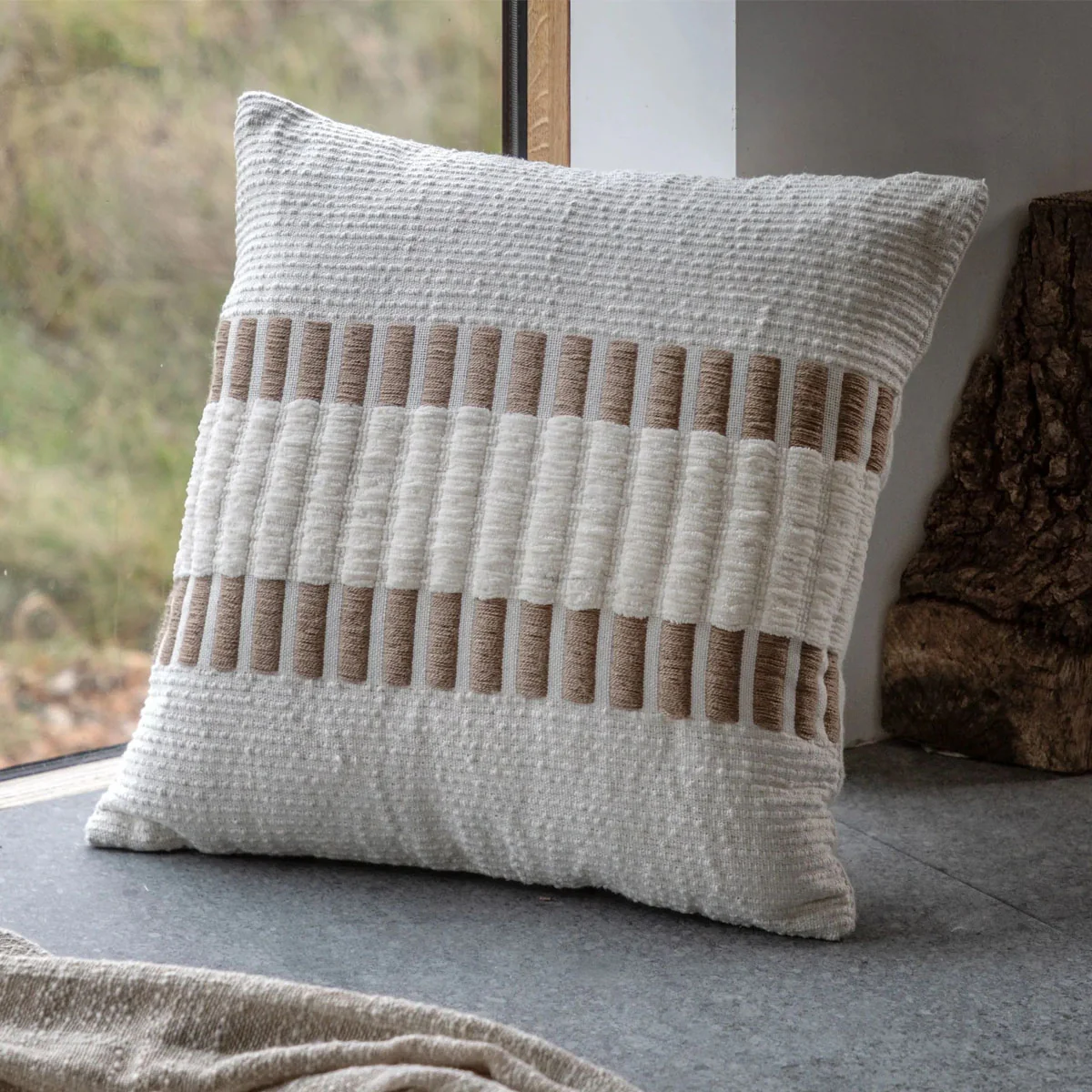 Gallery Direct Longshaw Woven Cushion Natural - Image 6