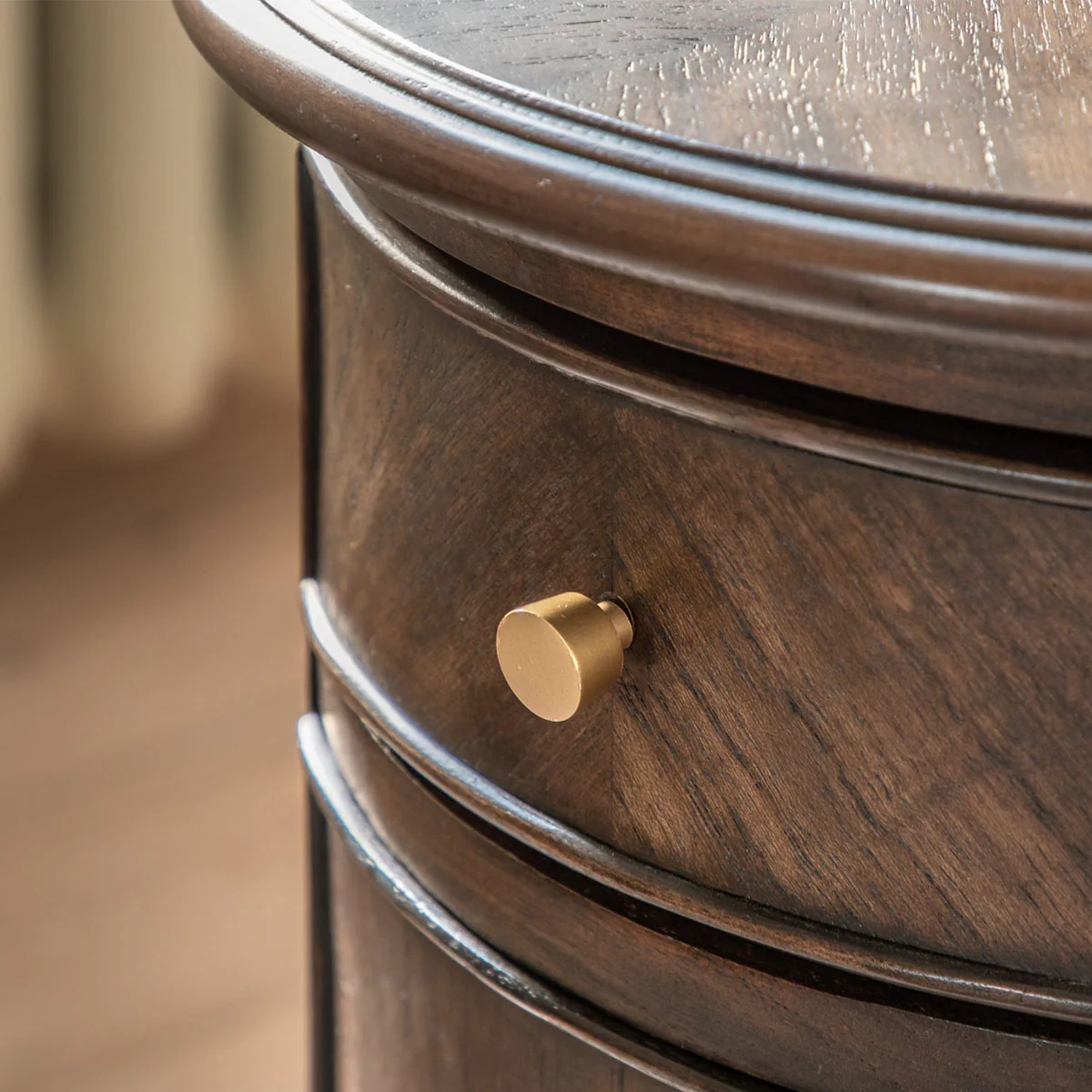 Gallery Direct Madison Drum Side Table 450x450x580mm - Image 4