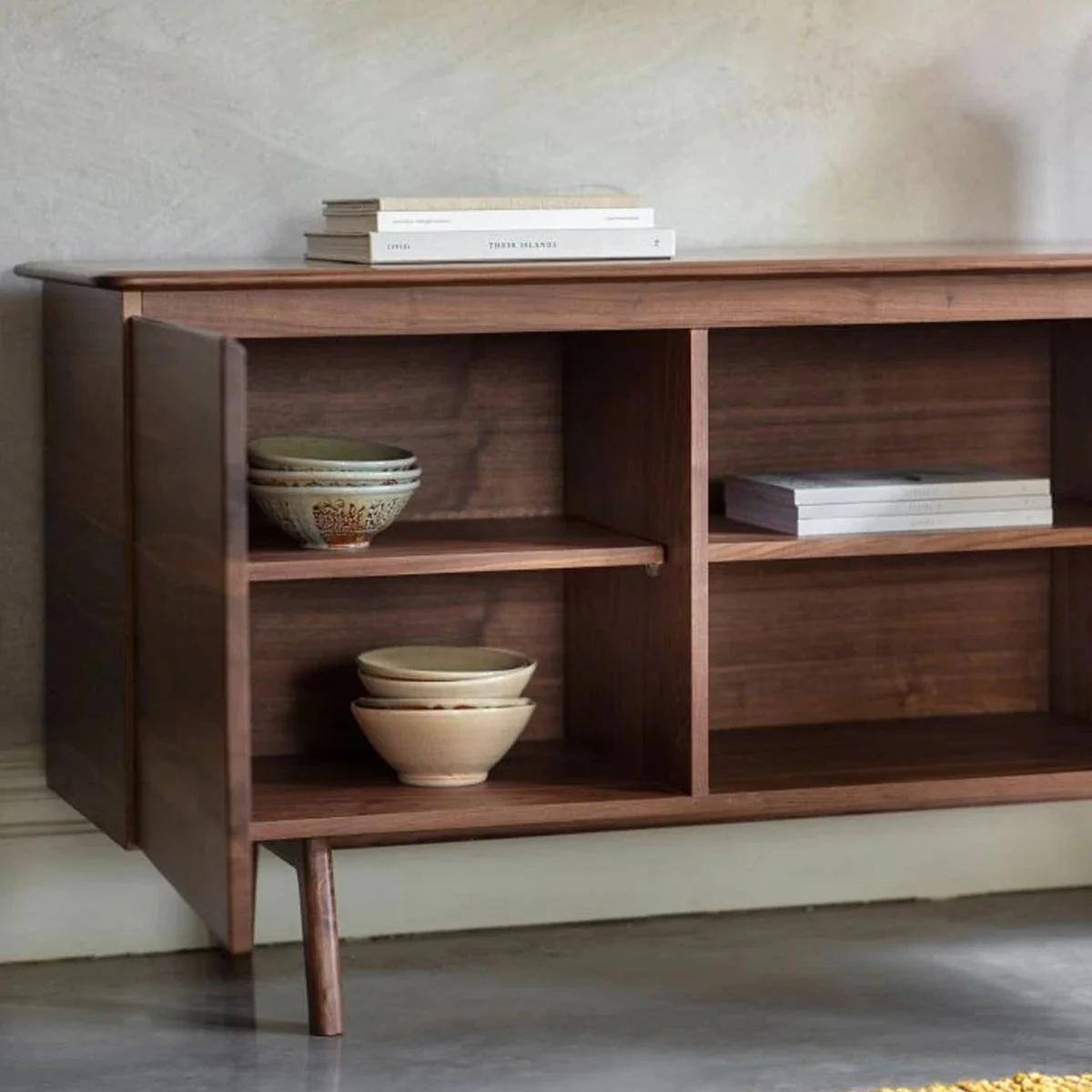 Gallery Direct Madrid 2 Dr/3 Drwr Sideboard Walnut 1710x450x700mm - Image 2
