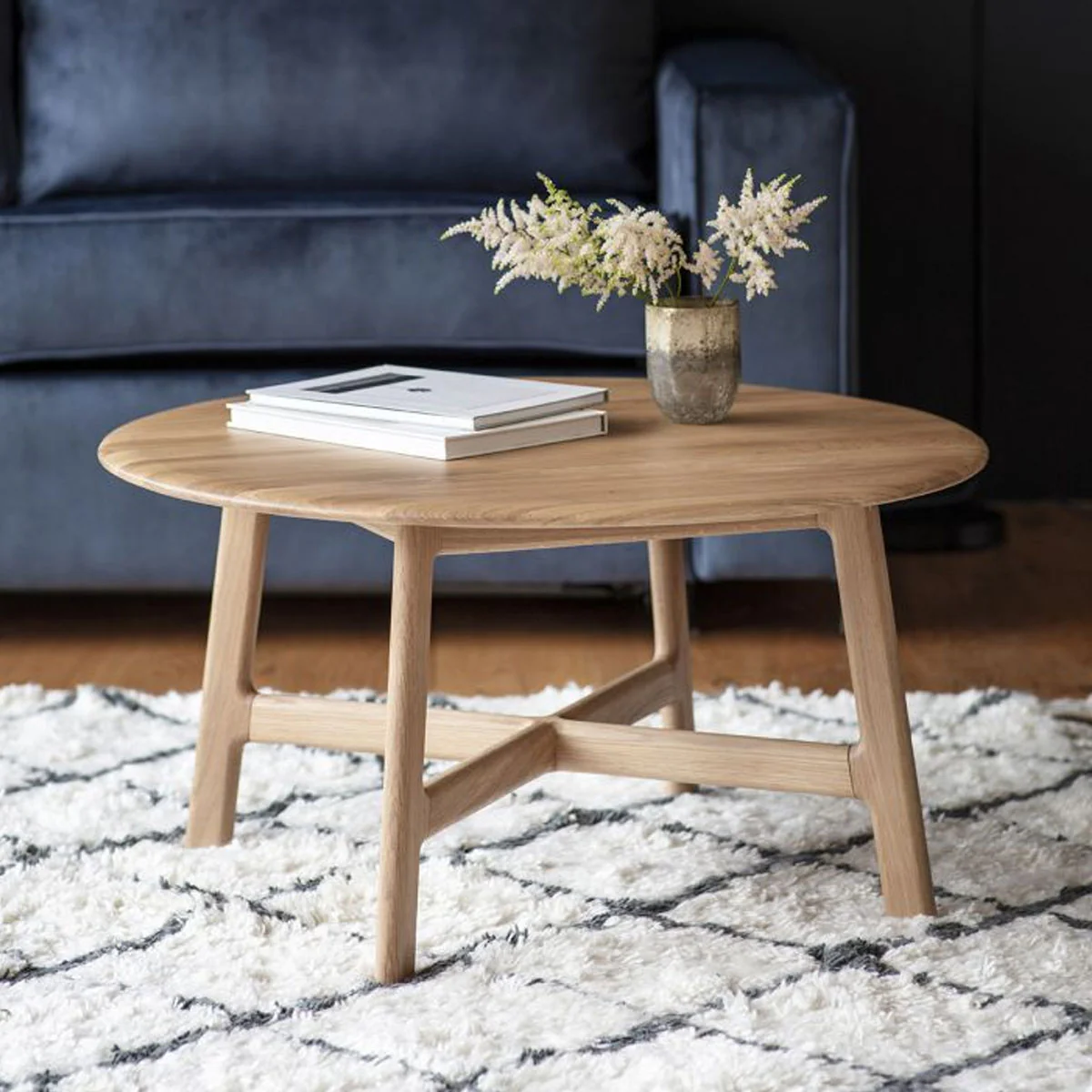 Gallery Direct Madrid Round Coffee Table 800x800x400mm - Image 3