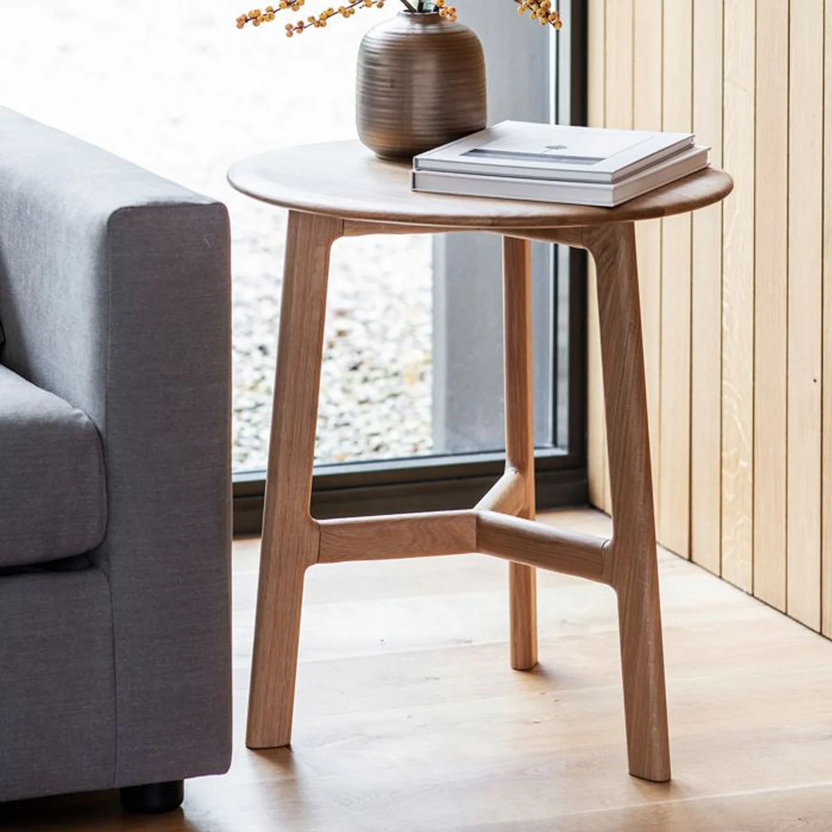Gallery Direct Madrid Round Side Table 500x500x575mm - Image 3