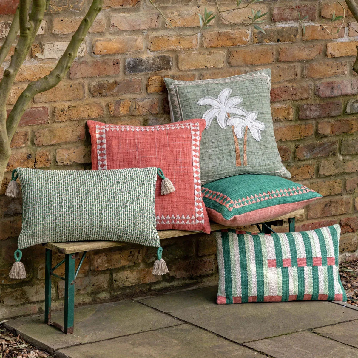 Gallery Direct Maia Stripe Woven Cushion - Image 7