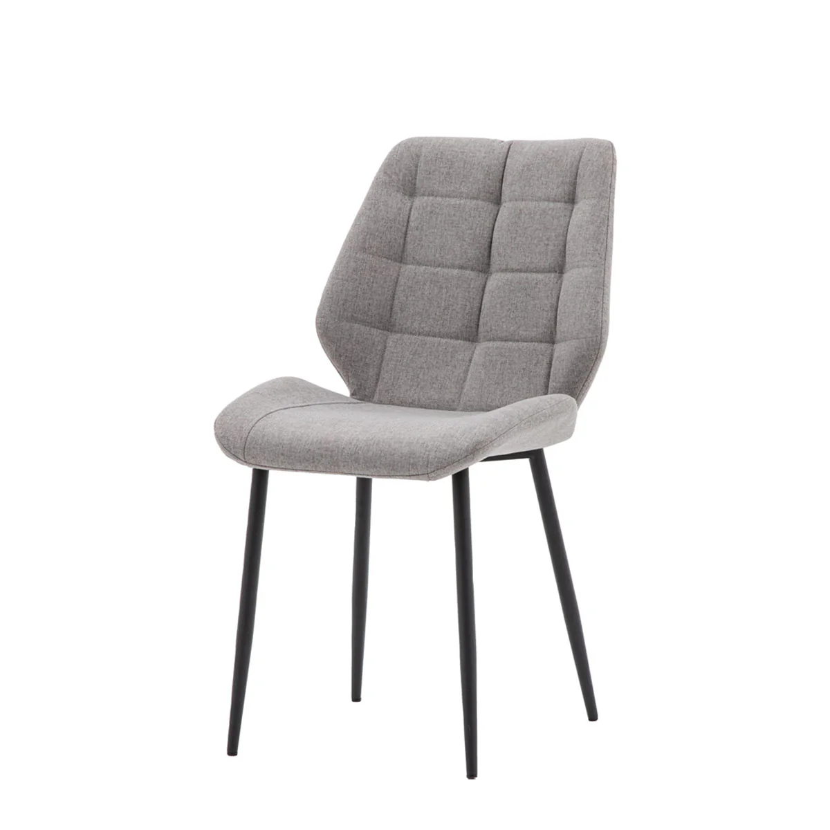 Gallery Direct Manford Dining Chair Light Grey (2pk) - Image 2