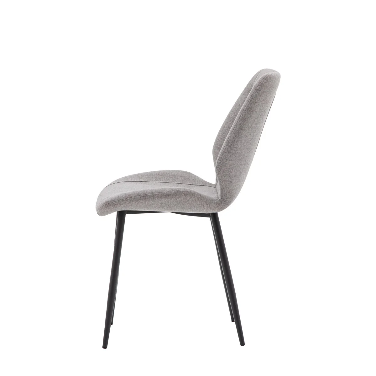 Gallery Direct Manford Dining Chair Light Grey (2pk) - Image 3