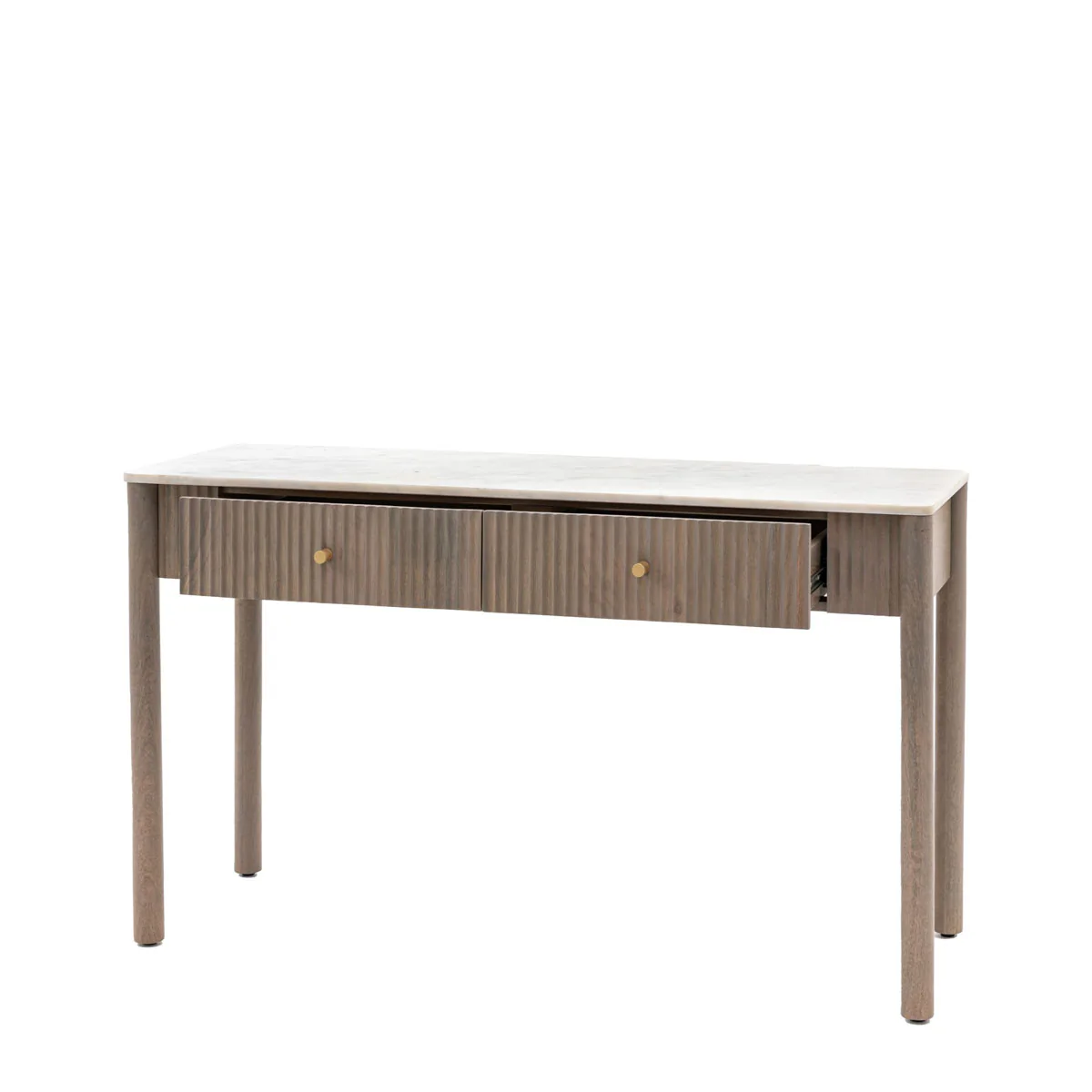 Gallery Direct Marmo 2 Drawer Console 1300x450x750mm - Image 3