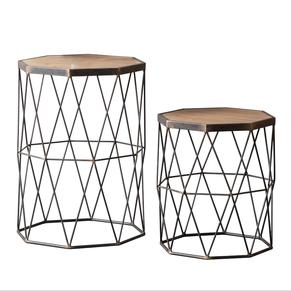 Gallery Direct Marshal Side Table 520x660x880mm (Set of 2)