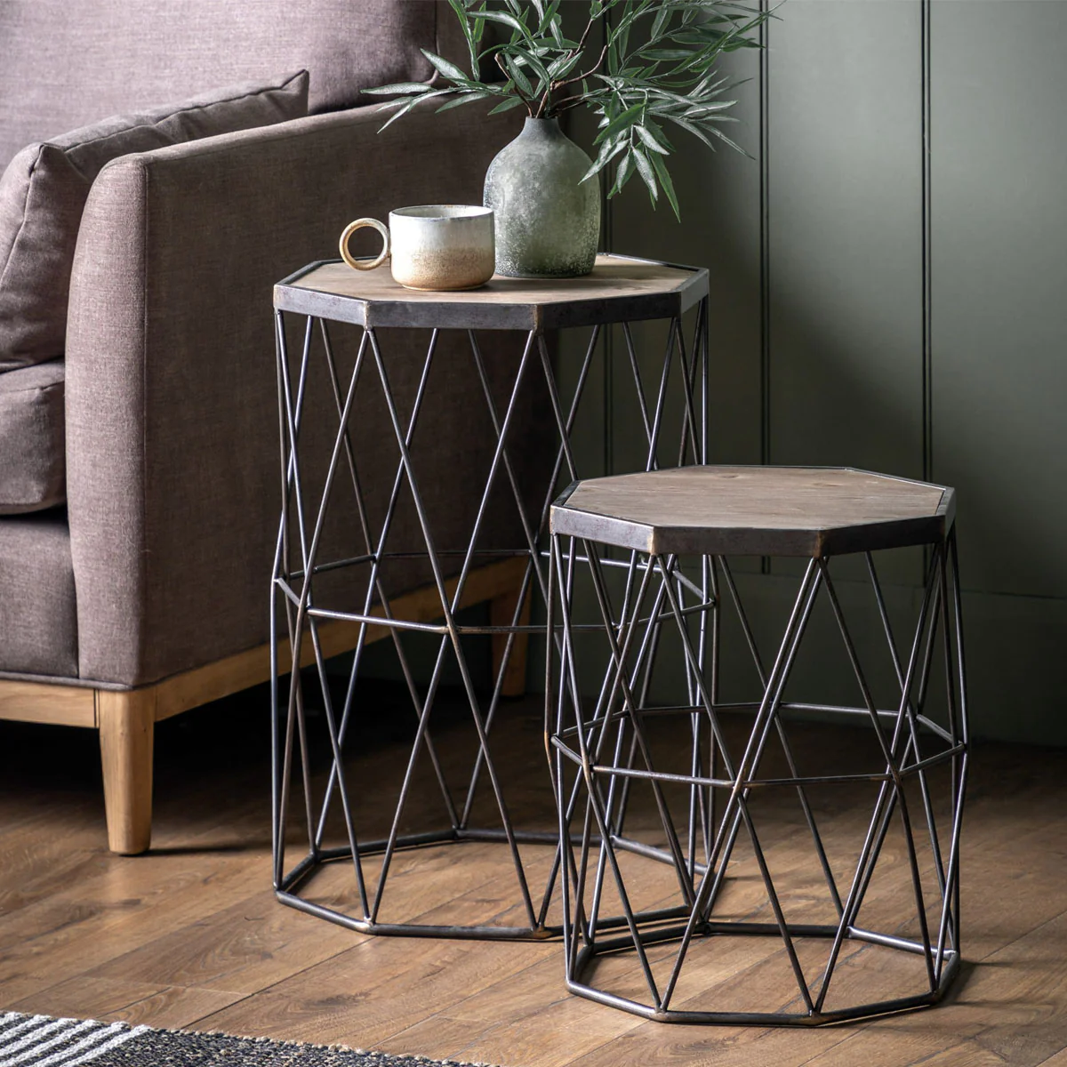 Gallery Direct Marshal Side Table 520x660x880mm (Set of 2) - Image 5