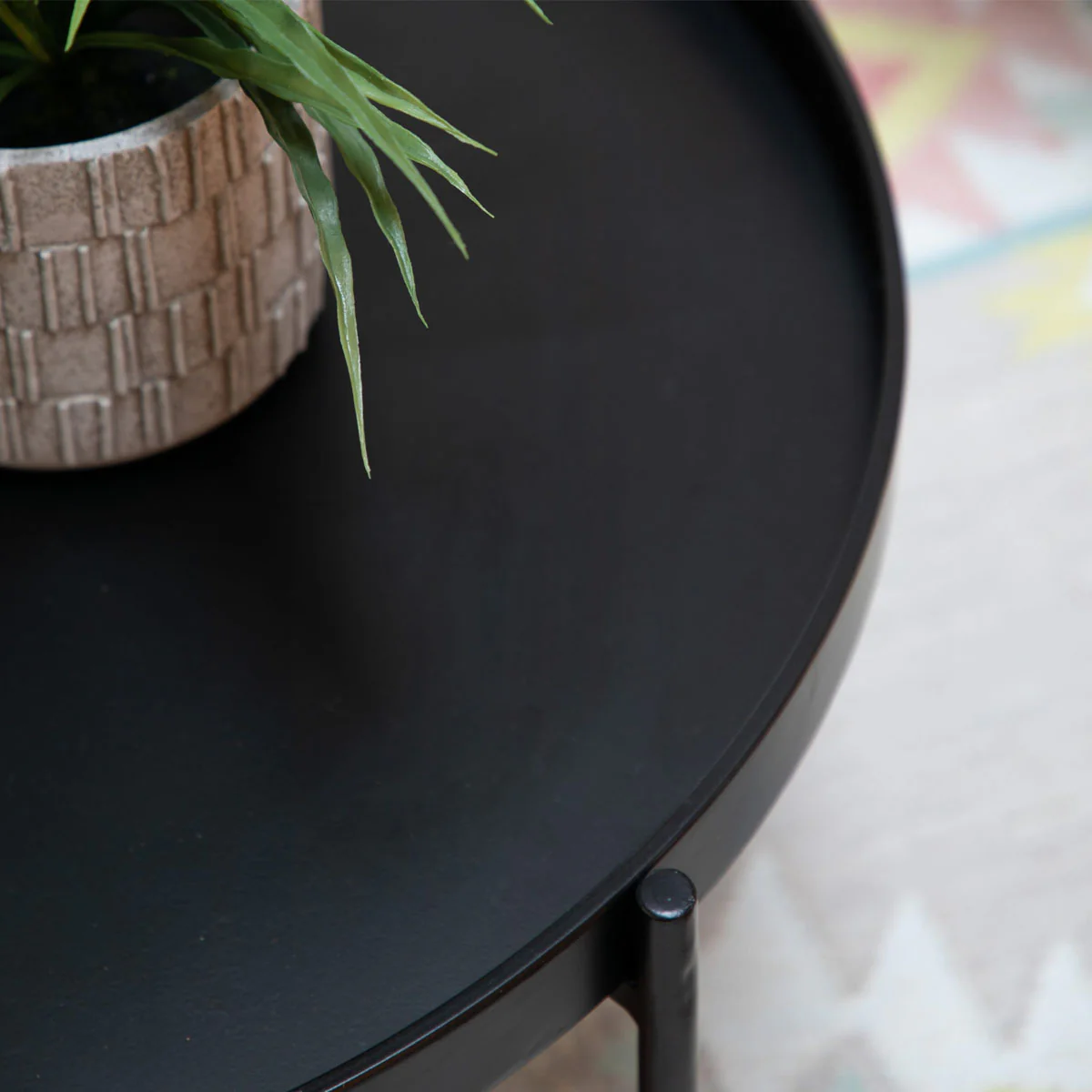 Gallery Direct Melbury Coffee Table Black 650x650x500mm - Image 2