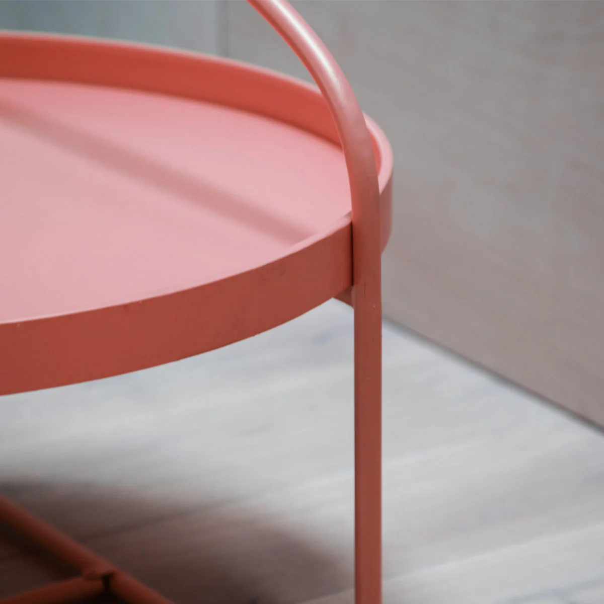 Gallery Direct Melbury Coffee Table Coral 650x650x500mm - Image 2