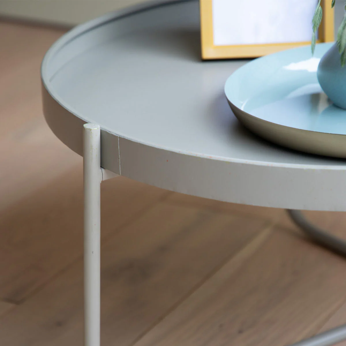 Gallery Direct Melbury Coffee Table Grey 650x650x500mm - Image 2