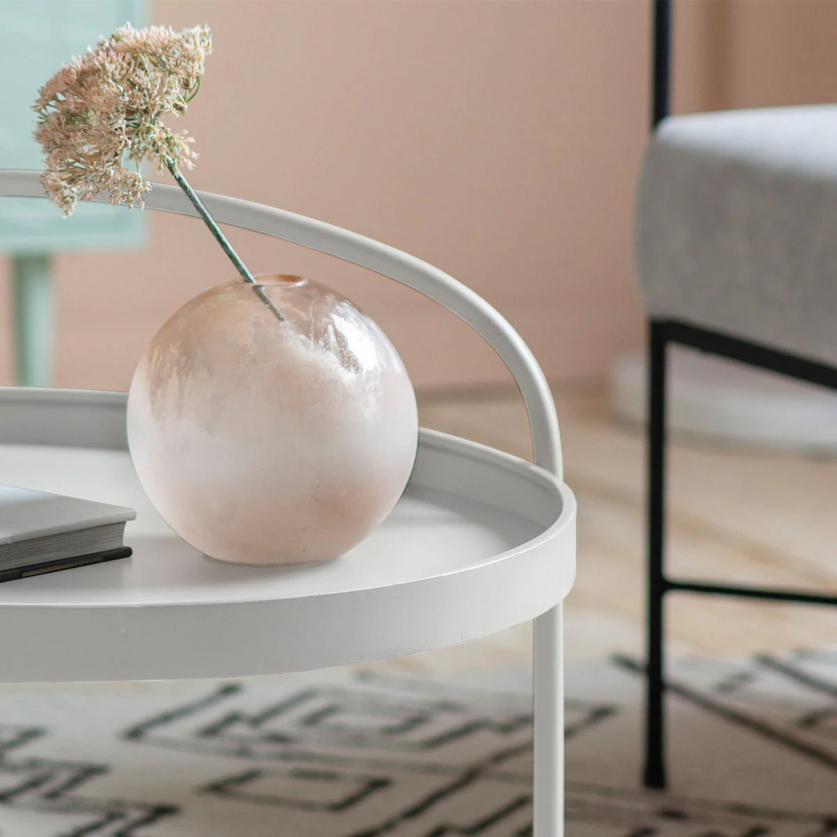 Gallery Direct Melbury Coffee Table White 650x650x500mm - Image 2