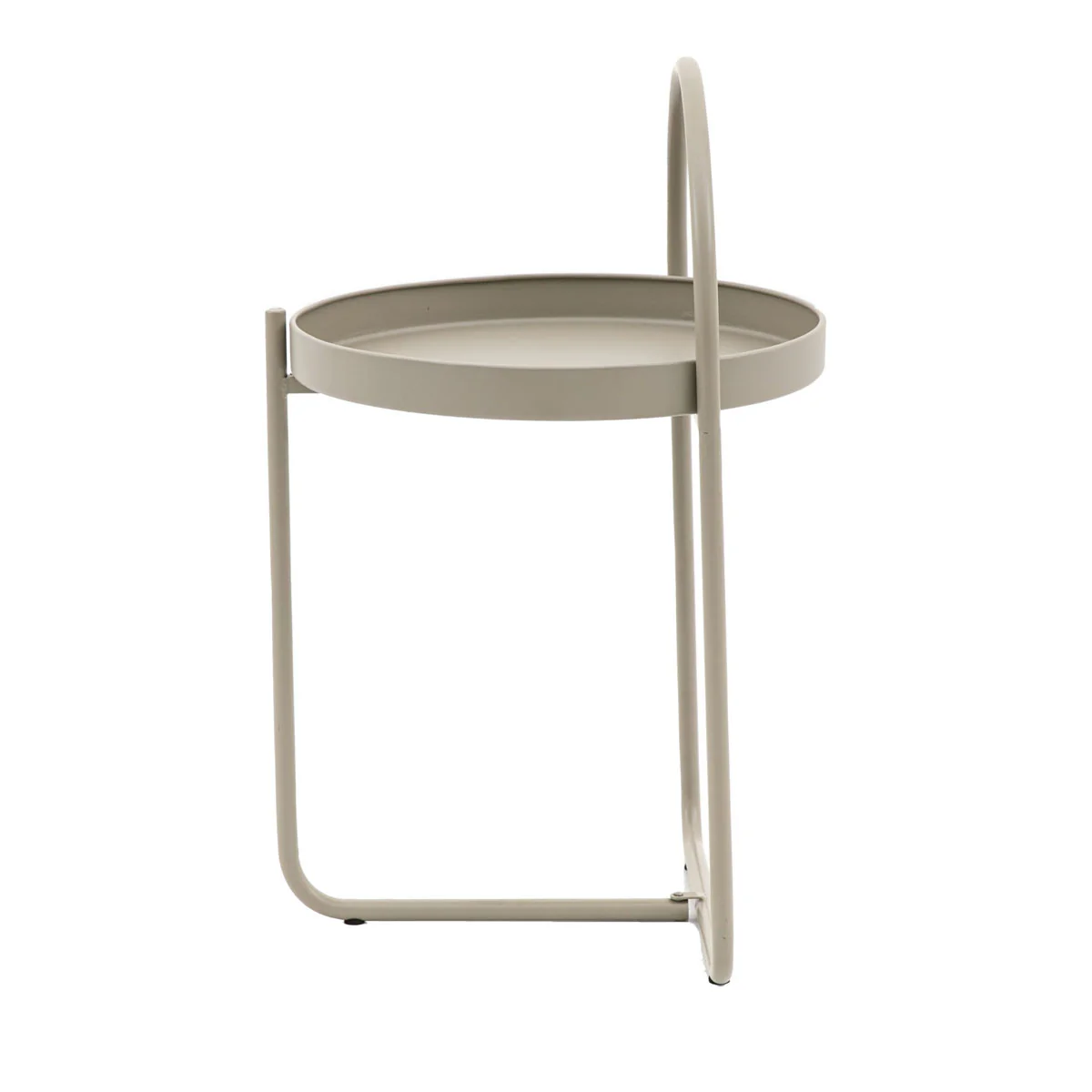 Gallery Direct Melbury Side Table Latte 400x400x660mm - Image 3