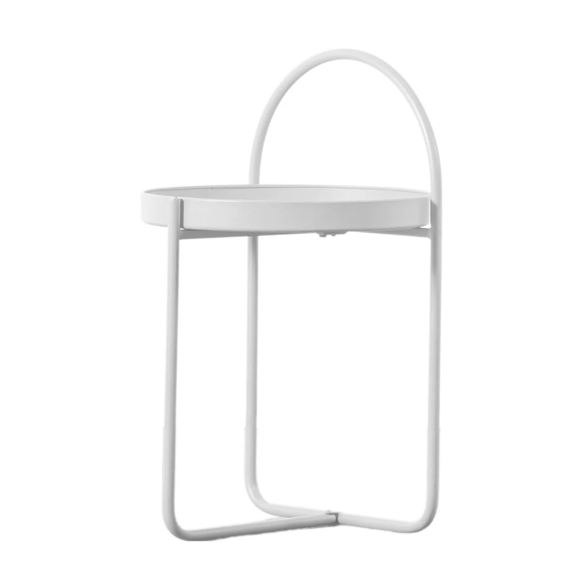 Gallery Direct Melbury Side Table White 400x400x660mm - Image 2