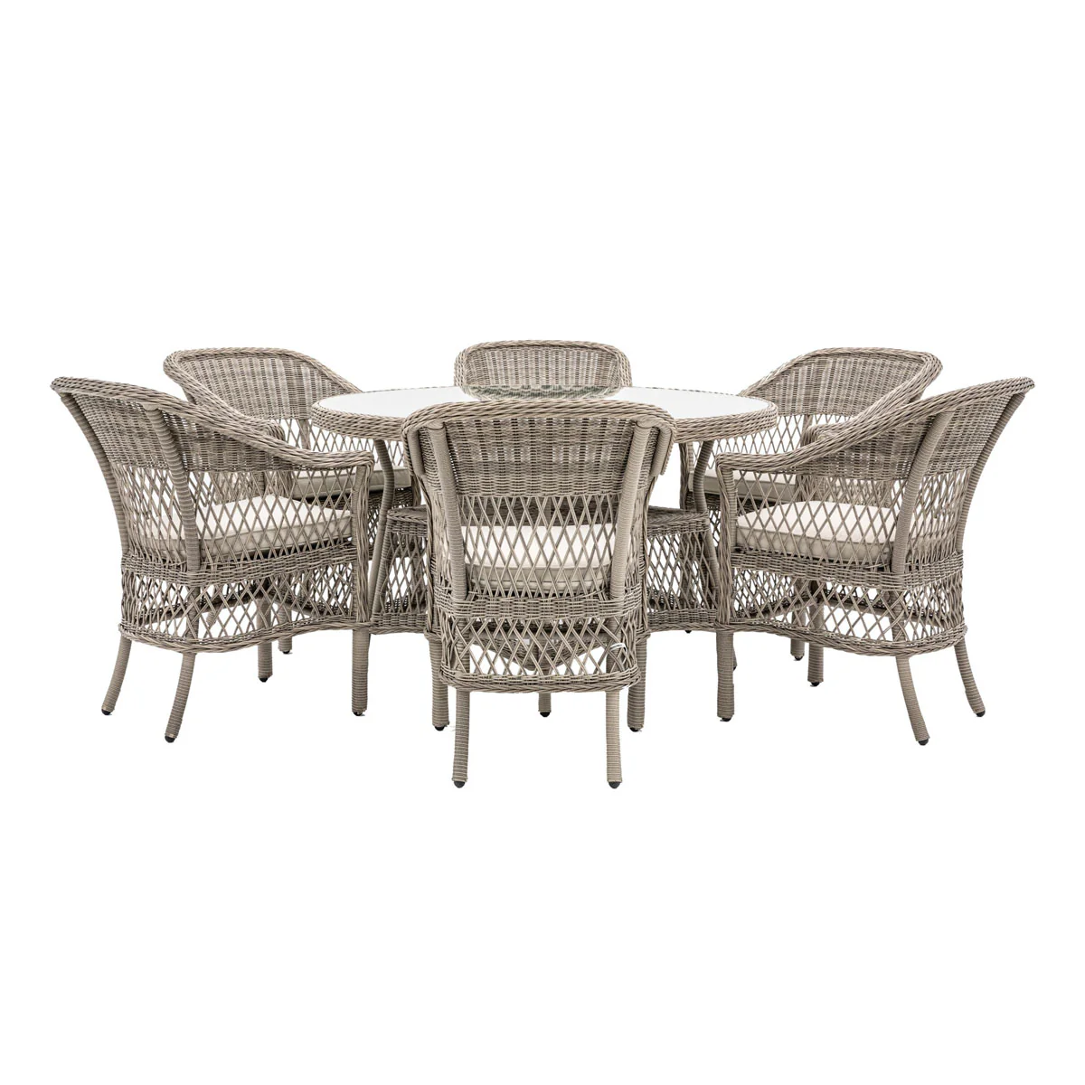 Gallery Direct Menton 6 Seater Round Dining Set - Image 2