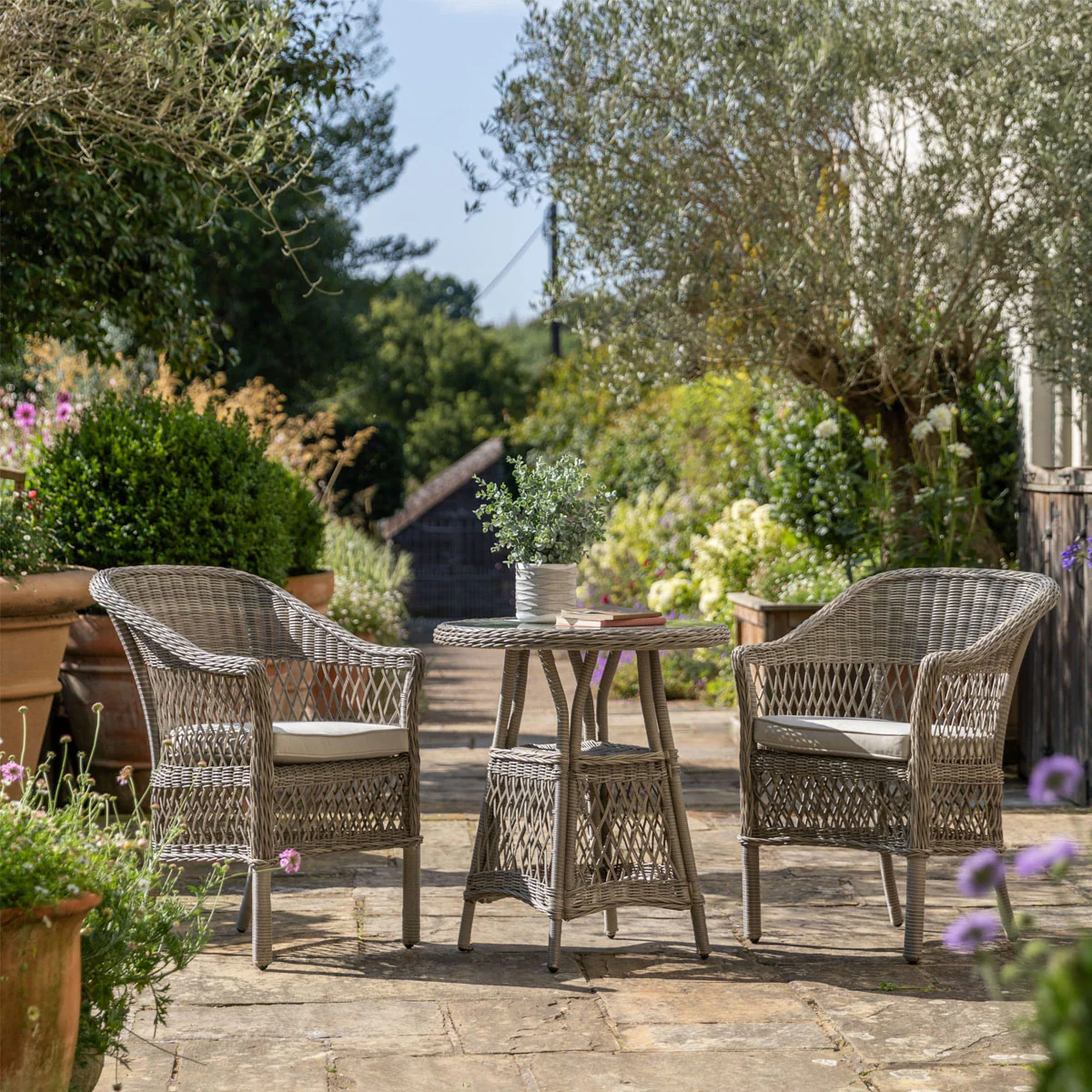 Gallery Direct Menton Bistro Set Stone - Image 8