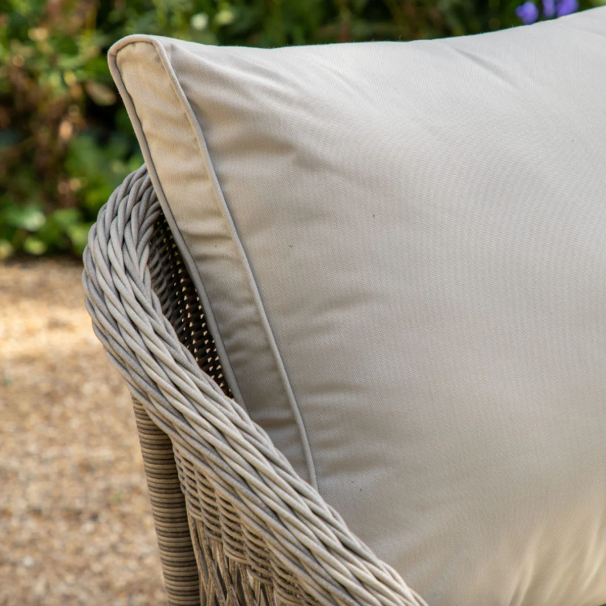 Gallery Direct Menton Chaise Set Stone - Image 2