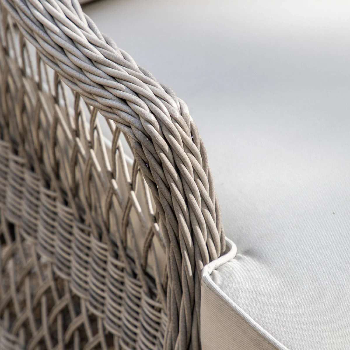 Gallery Direct Menton Chaise Set Stone - Image 3