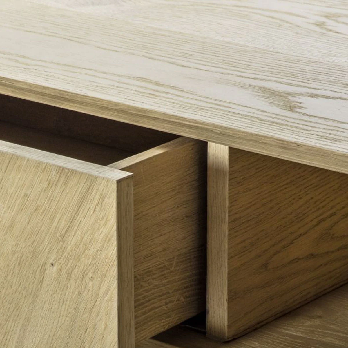 Gallery Direct Milano 2 Drawer Coffee Table 1000x650x398mm - Image 2