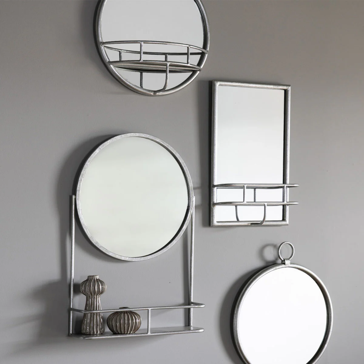 Gallery Direct Milton Mirror Rectangle Silver 300x100x480mm - Image 3
