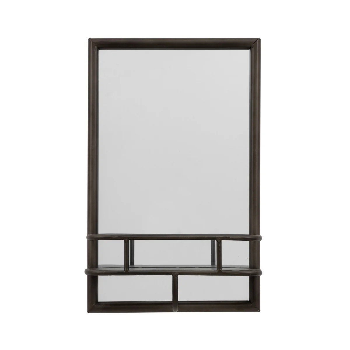 Gallery Direct Milton Rectangle Mirror Black 300x100x480mm