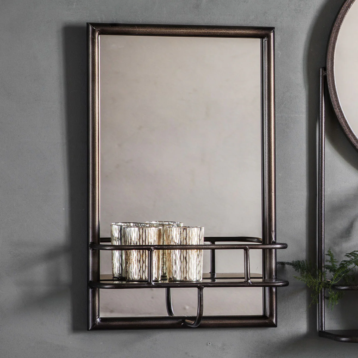 Gallery Direct Milton Rectangle Mirror Black 300x100x480mm - Image 4