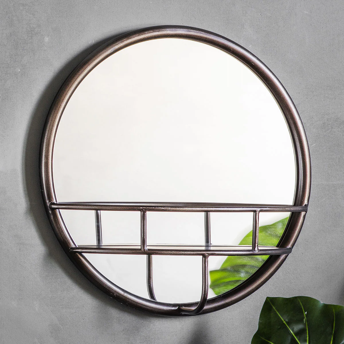 Gallery Direct Milton Round Mirror Black 400mm - Image 3