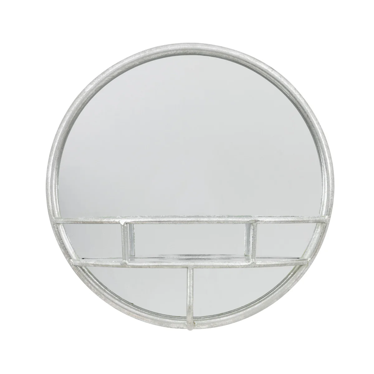Gallery Direct Milton Round Mirror Silver 400mm