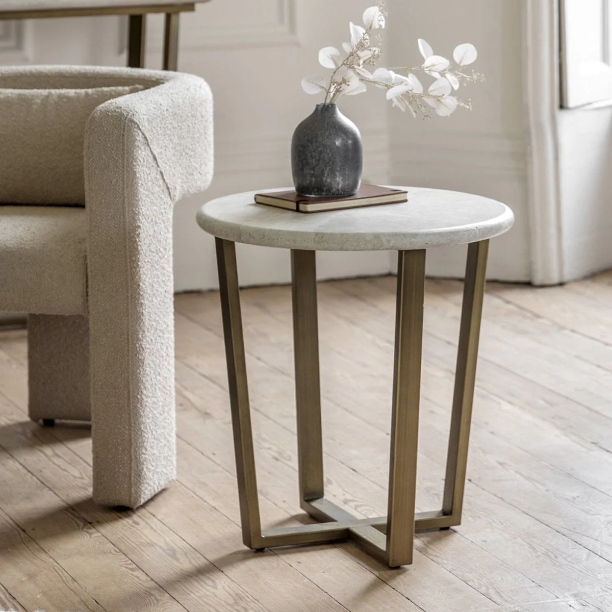 Gallery Direct Moderna Side Table 520x520x560mm - Image 4