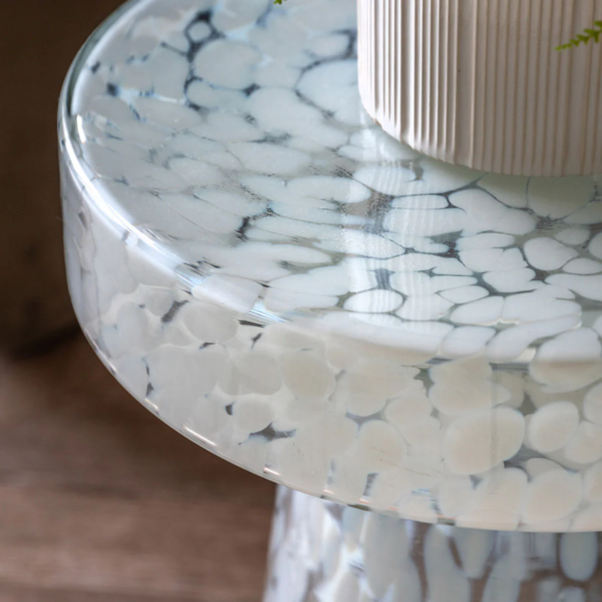 Gallery Direct Murano Side Table White 395x395x465mm - Image 4