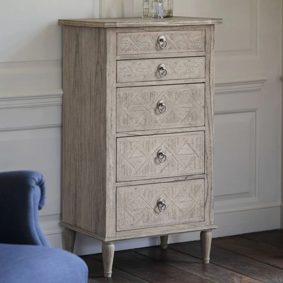 Gallery Direct Mustique 5 Drawer Lingerie Chest 600x450x1150mm - Image 4
