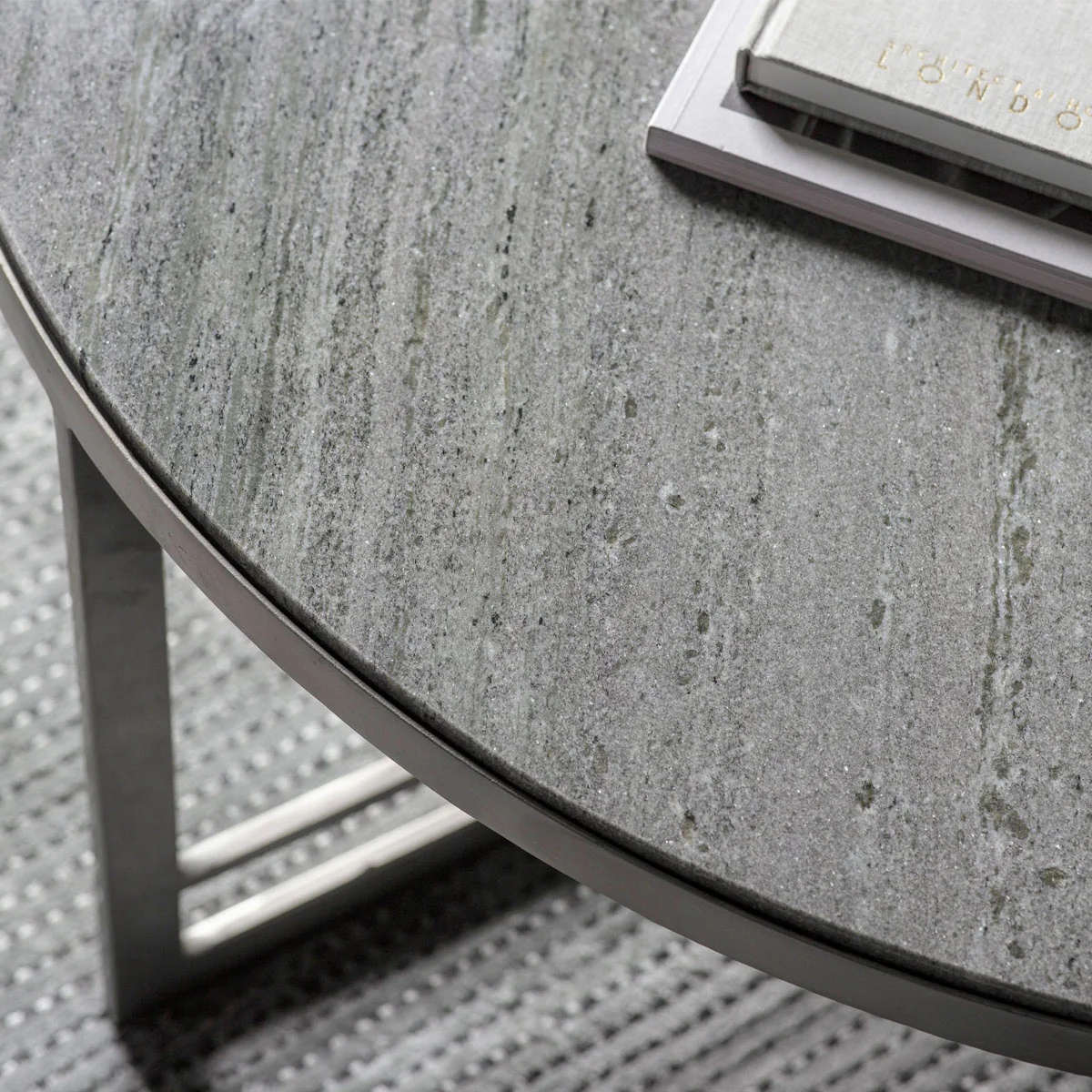 Gallery Direct Necton Coffee Table Silver 900x900x400mm - Image 3