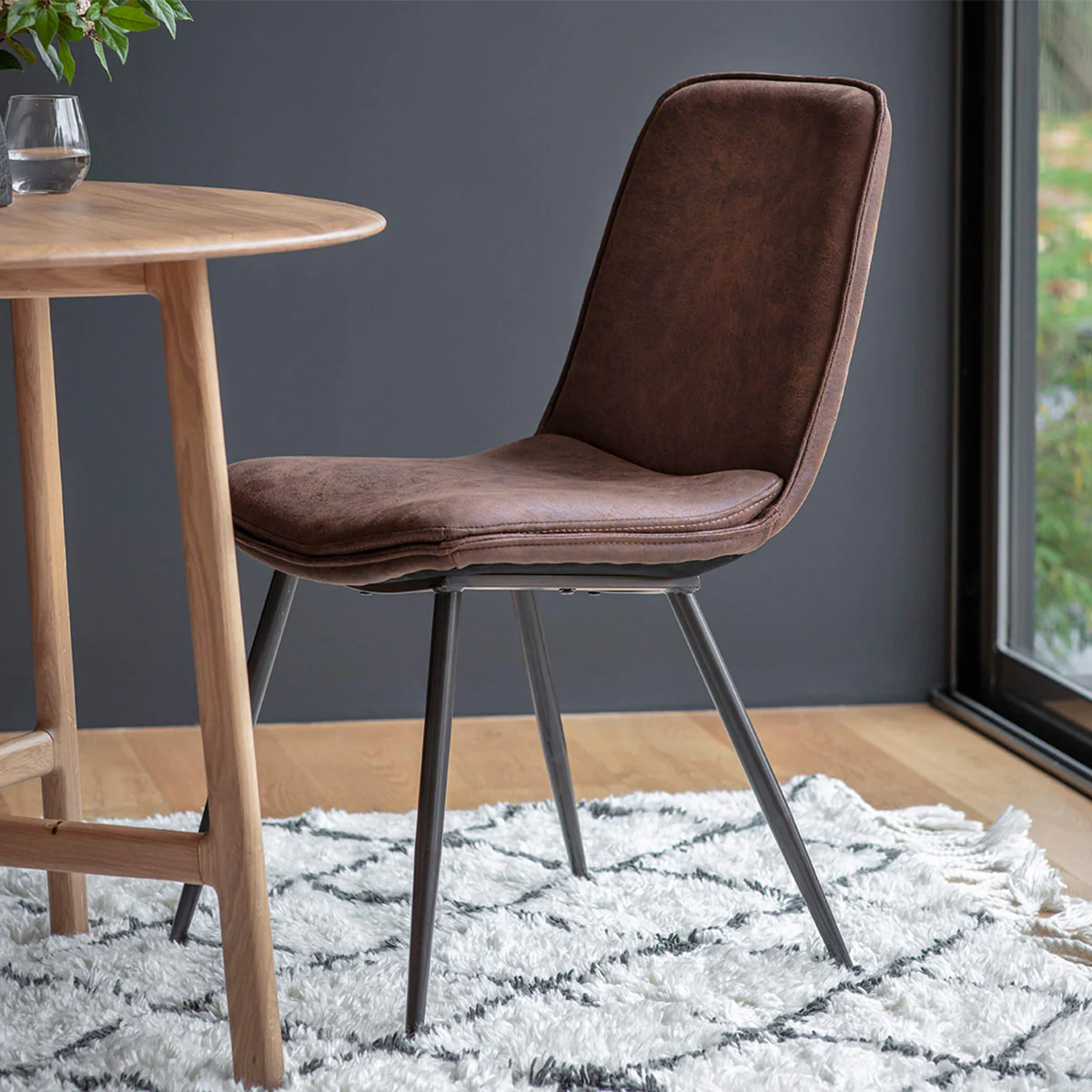 Gallery Direct Newton Chair Brown (2pk) - Image 6