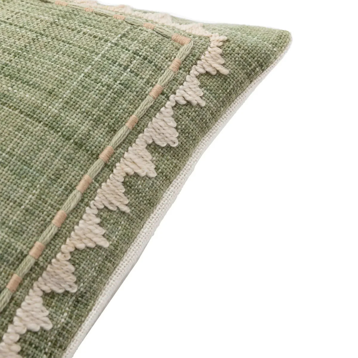 Gallery Direct Nohea Embroidered Palm Tree Cushion Sage - Image 4