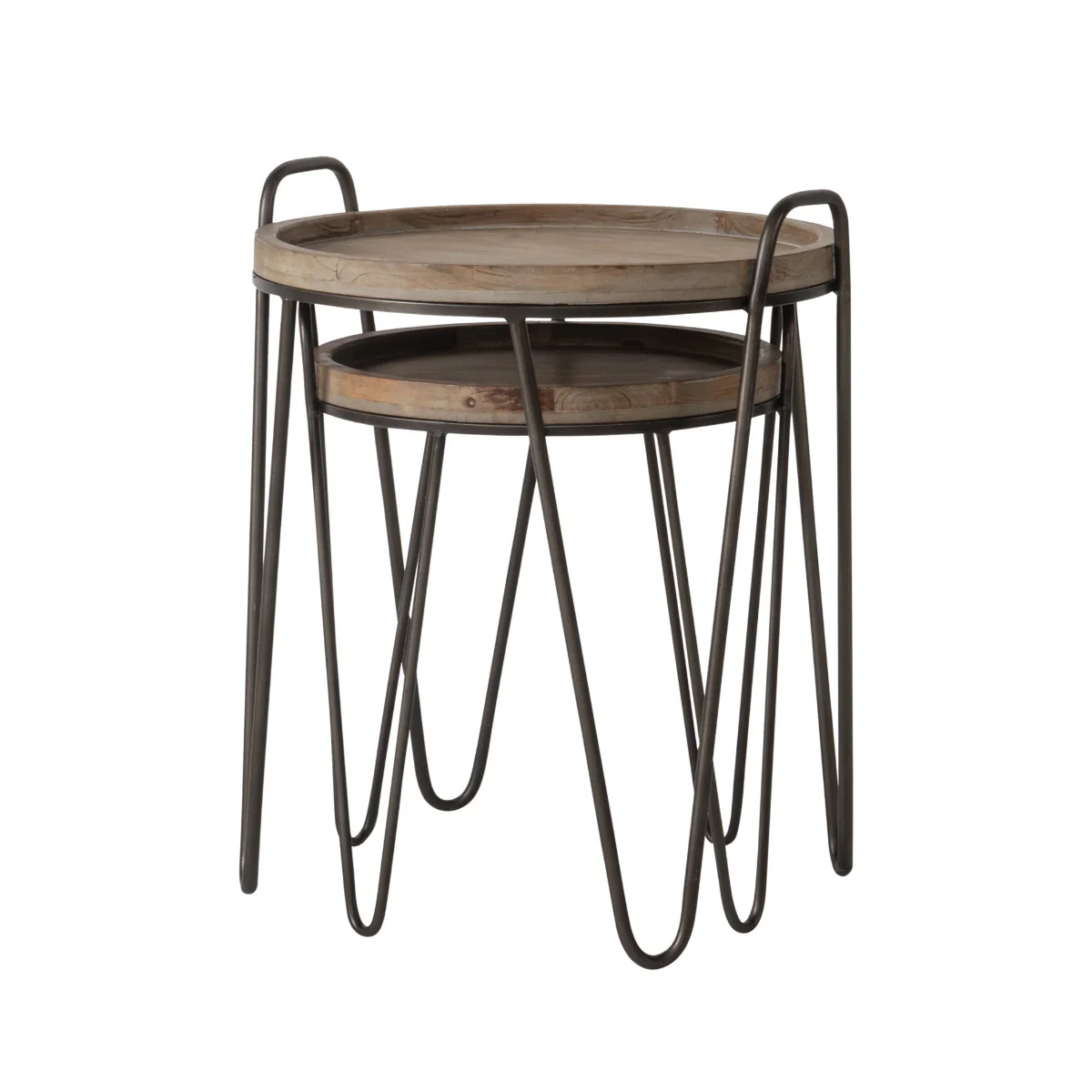 Gallery Direct Nuffield Nest of 2 Tables505/410x490/395x920/510mm