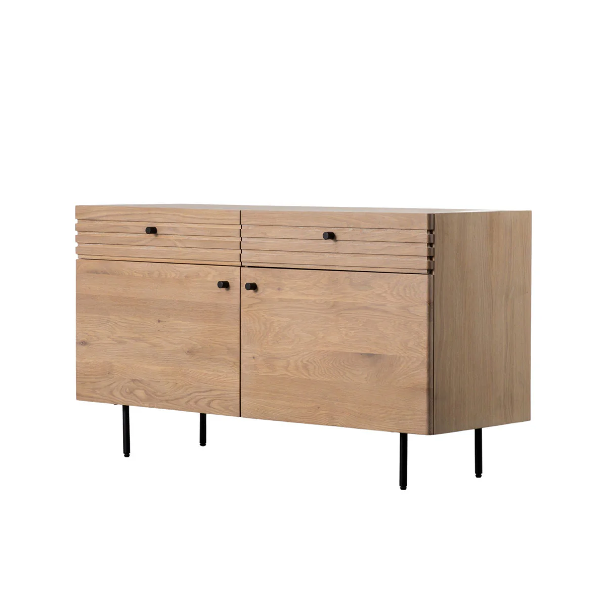 Gallery Direct Okayama 2 Drawer 2 Door Sideboard 1310x450x720mm - Image 3