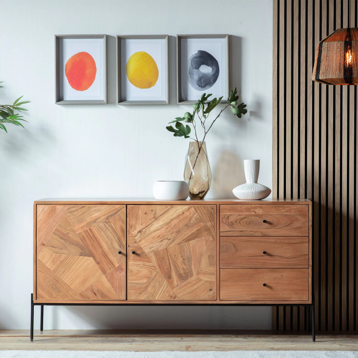 Gallery Direct Oklahoma 2 Door 3 Drawer Sideboard 1530x450x750mm - Image 6