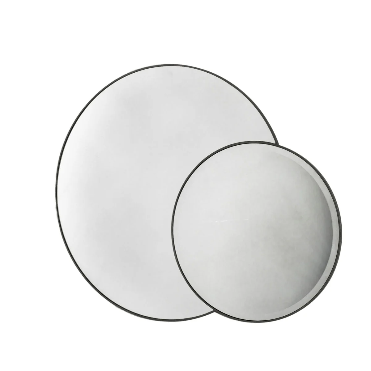 Gallery Direct Ostia Mirror Black 1112x15x900mm - Image 2