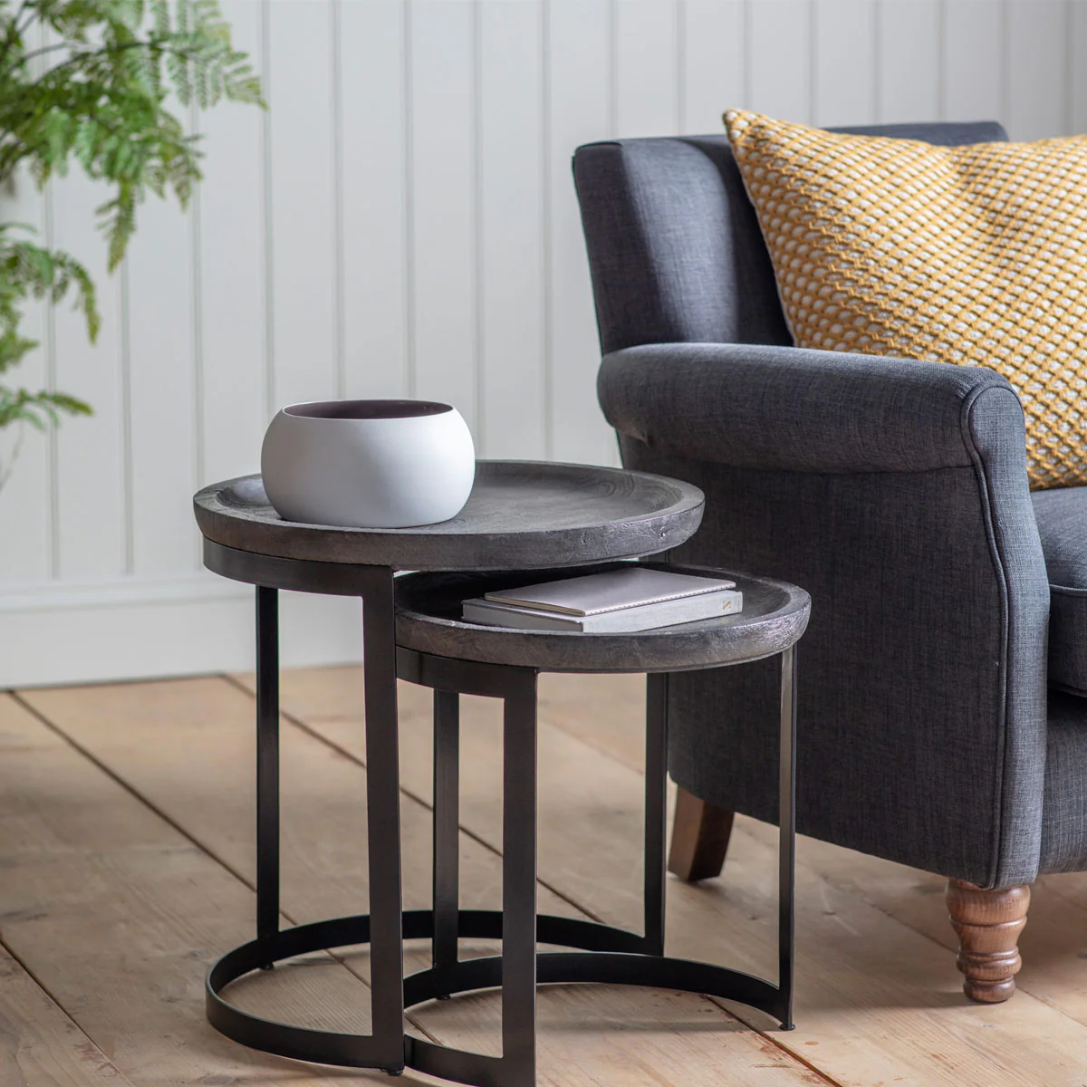 Gallery Direct Ottawa Nest of 2 Tables 480x480x500mm - Image 7