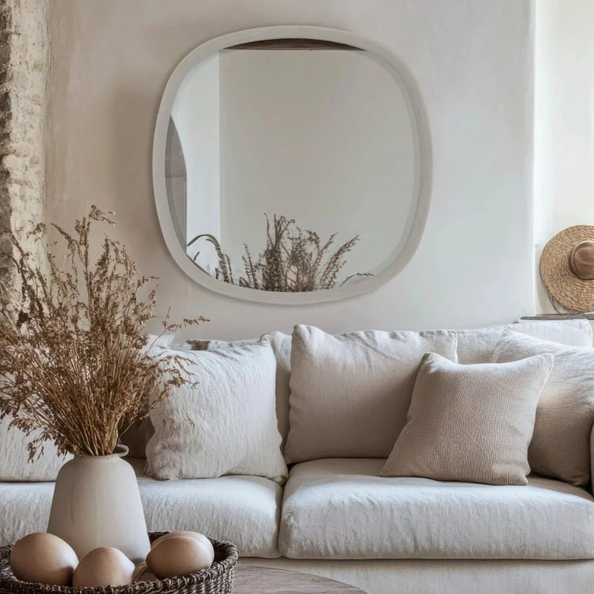 Gallery Direct Padstow Mirror Taupe 600x40x600mm - Image 3