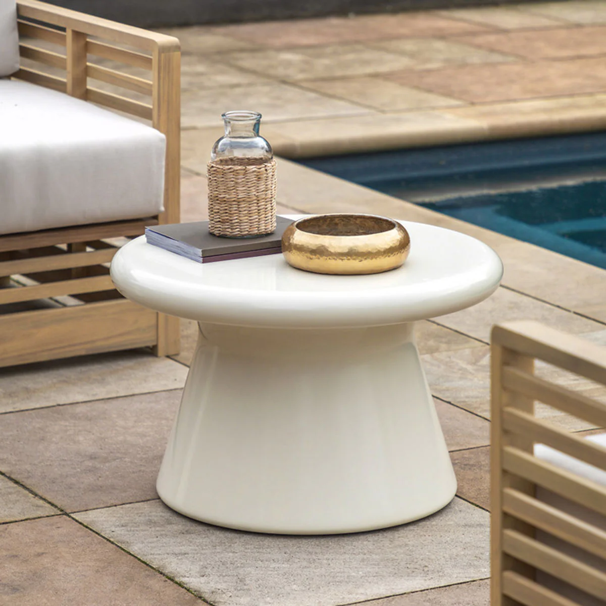 Gallery Direct Pavia Coffee Table Cream 650x650x400mm - Image 6